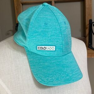 Colorado sea foam green & white Adjustable ball Cap hat